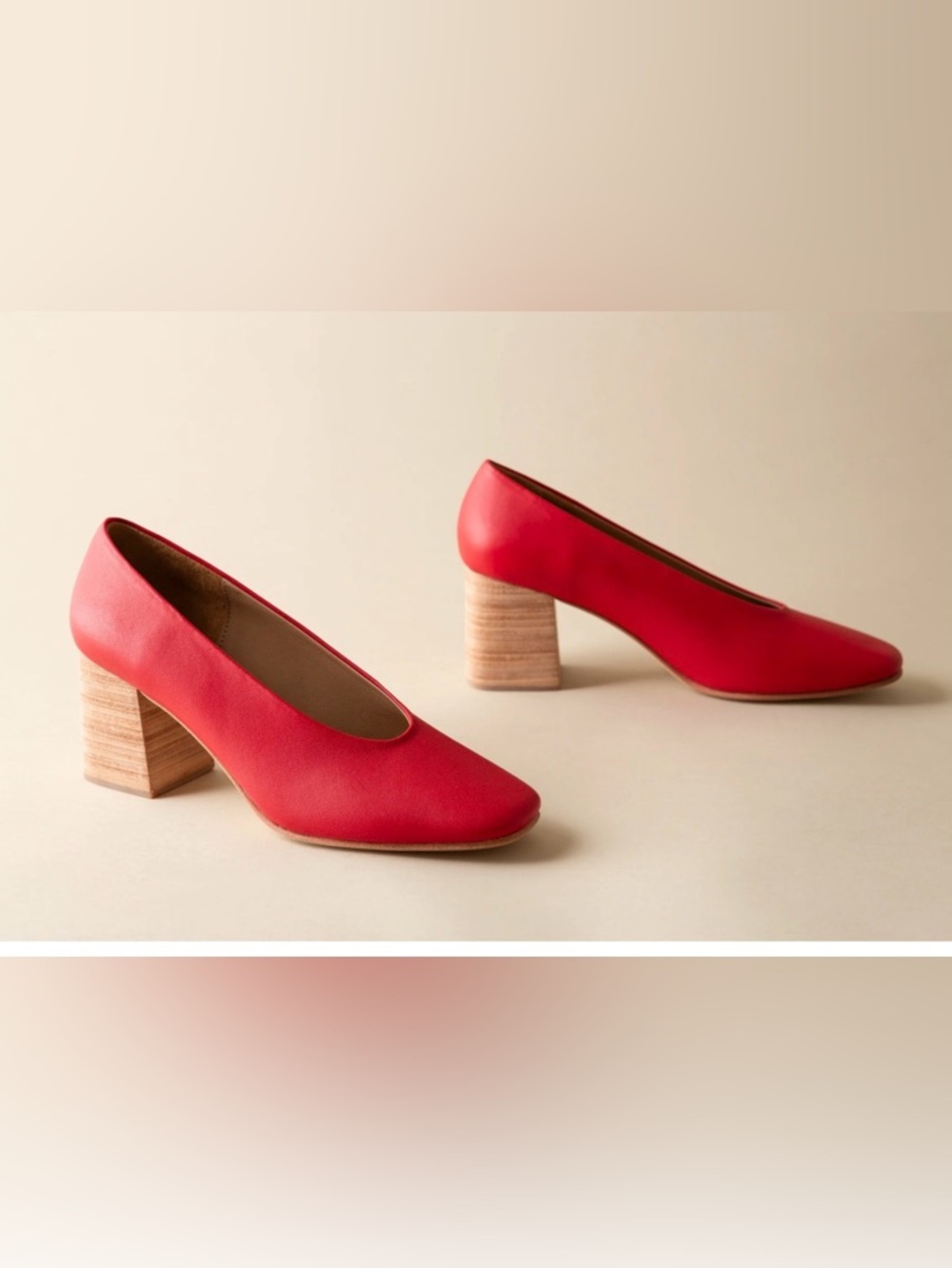 Huma Blanco Block heel pump sz 39